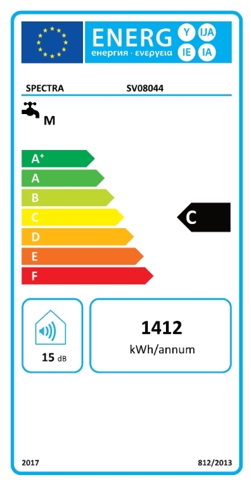 ELDOM Spectra 50 litres chauffe-eau électrique 1,5 kW Commande manuelle