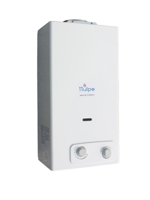 11 litres par minute chauffe-eau instantan  gaz propane/butane avec allumage par pile. Pression de gaz: 30-37 mbar