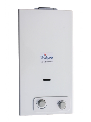 Chauffe-eau instantan gaz propane/butane, 14 litres par minute, allumage par pile, 50 mbar