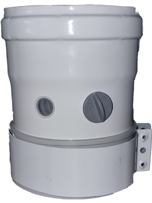 Manchon de raccordement concentrique pour le montage d'un conduit de fume droit sur les chauffe-eau  circuit ferm TTulpe C-Meister 11 & 14