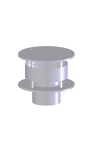 Chapeau parepluie en aluminium 130 mm traverse de toit pour TTulpe Indoor B-14 | KIIPShop.fr