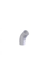 Coude en aluminium  45 degrs 130 mm pour TTulpe Indoor B-14 | KIIPShop.fr