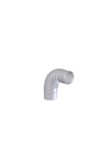 Coude en alu  90 degrs 130 mm pour COB-14 NEN-7203 blanc | KIIPShop.fr